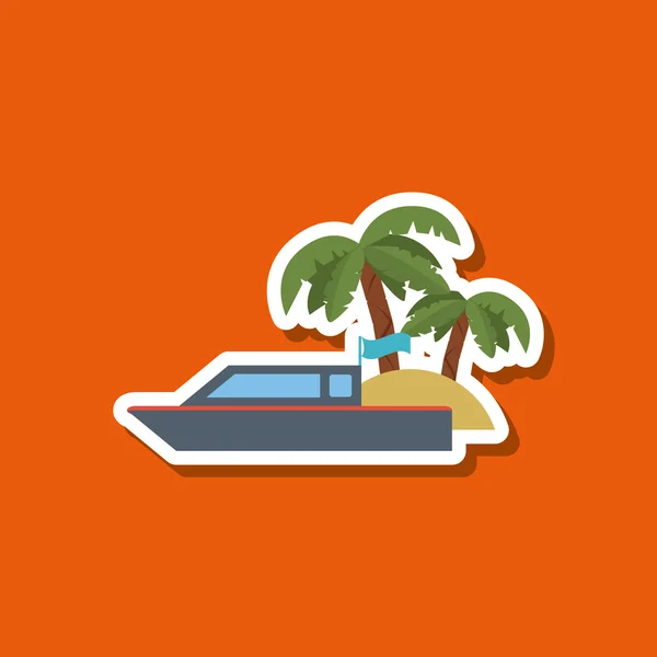 Diseño de iconos de vacaciones, ilustración vectorial — Archivo Imágenes Vectoriales