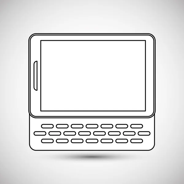 Smartphone ikona designu, ilustracji wektorowych — Wektor stockowy