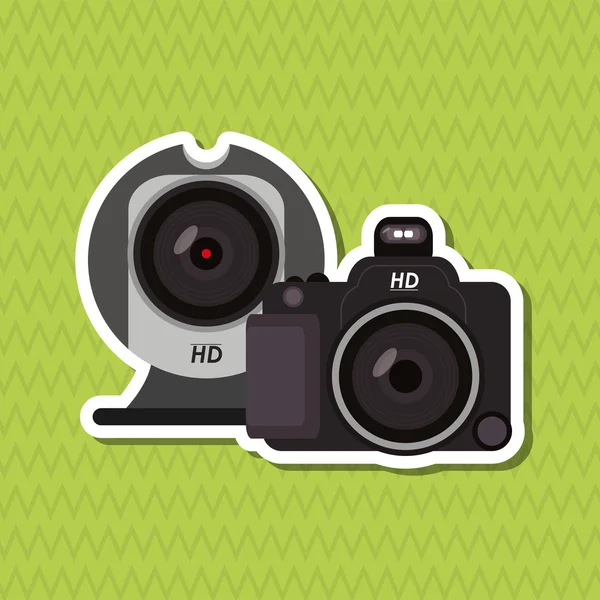 Design icône de caméra, illustration vectorielle — Image vectorielle