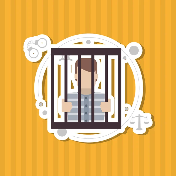 Jail  icon design — Stock Vector