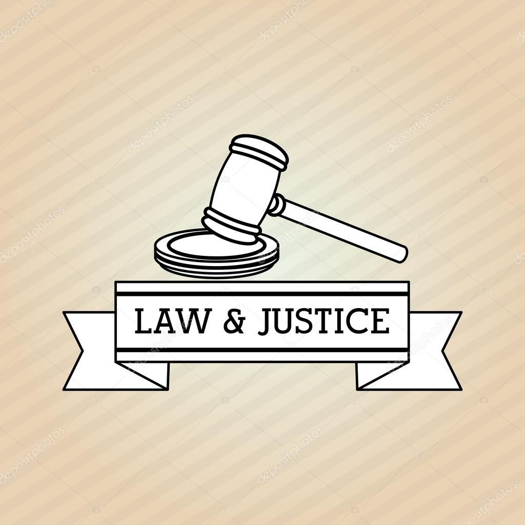 Justice hammer design Stock Vector Image by ©jemastock #105078082