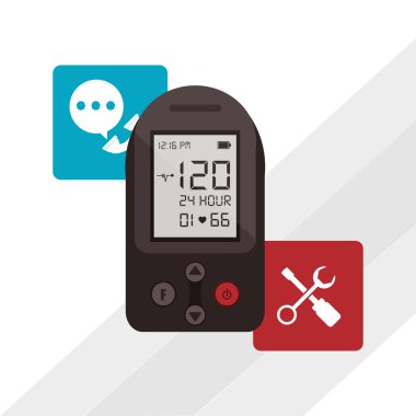 Giyilebilir teknoloji tasarım, vektör çizim