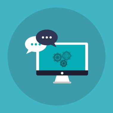 Dijital pazarlama ando bilgisayar tasarım, vektör çizim