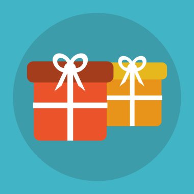 hediye simgesi tasarım, vektör çizim