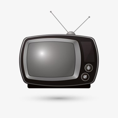 televizyon simgesi tasarım, vektör çizim