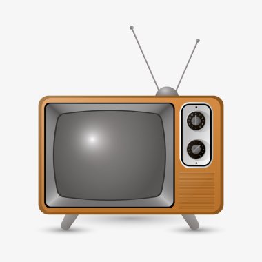 televizyon simgesi tasarım, vektör çizim