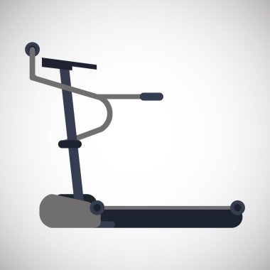 Spor salonu ve çalışan Makina Tasarımı, vektör çizim