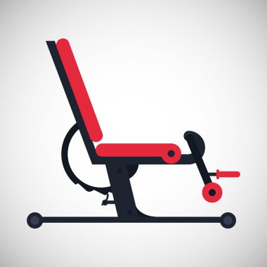 Spor salonu Makina Tasarımı, vektör çizim