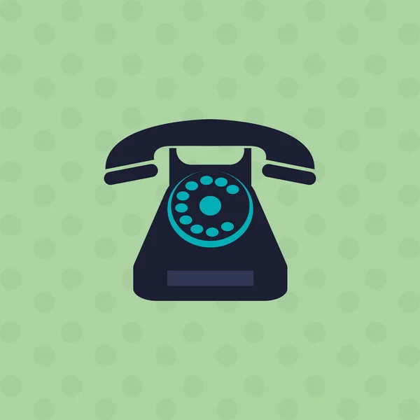 Telefon ikona designu, ilustracji wektorowych — Wektor stockowy