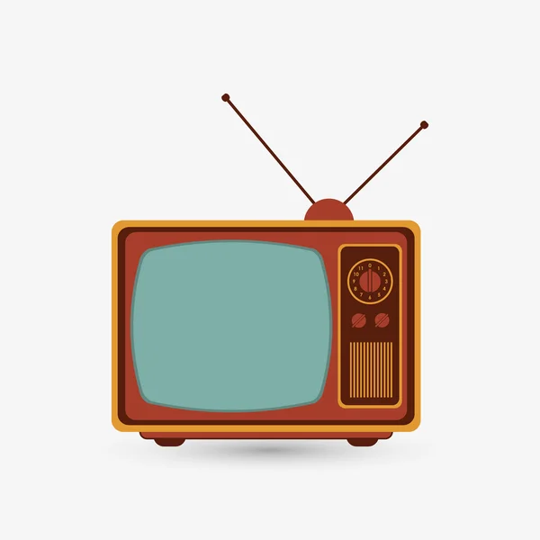 Television icon design, vector illustration — Stock Vector