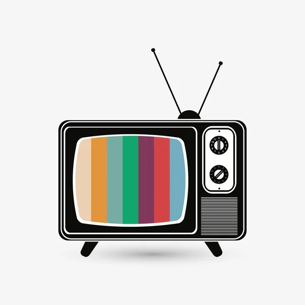 Design von Fernsehsymbolen, Vektor-Illustration — Stockvektor