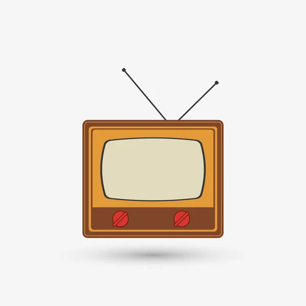 Diseño de iconos de televisión, ilustración vectorial — Vector de stock