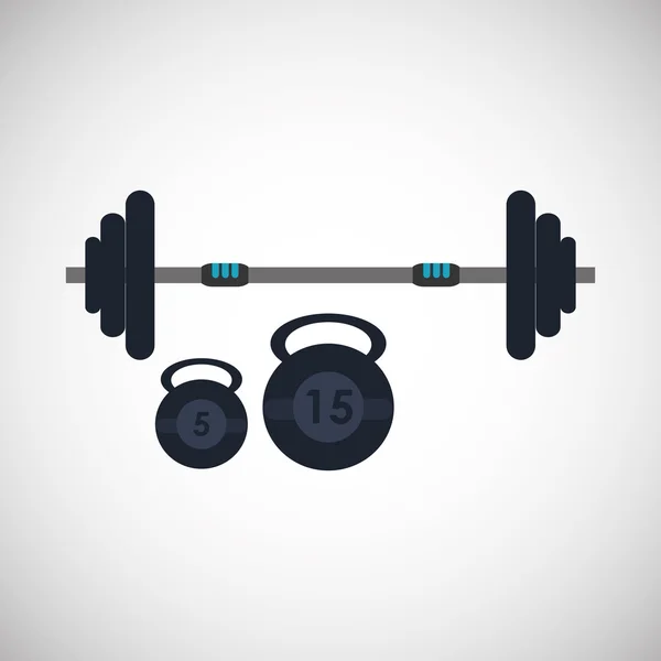 Gym and weights icon design , vector illustration — Stock Vector