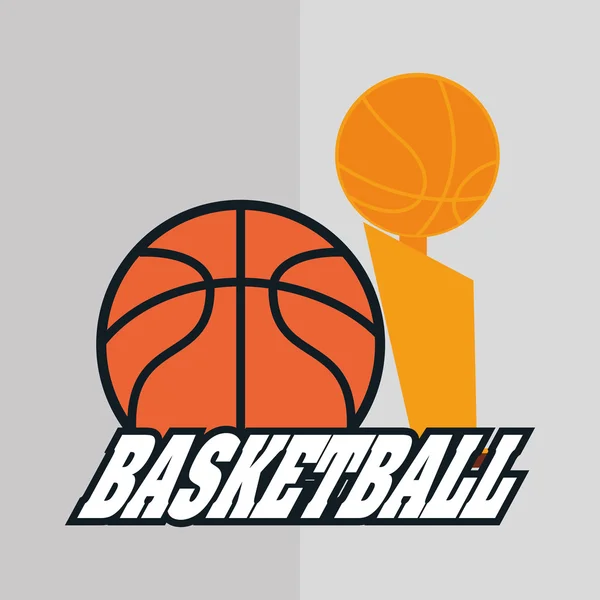 बास्केटबॉल चिन्ह डिझाइन, वेक्टर स्पष्टीकरण — स्टॉक व्हेक्टर