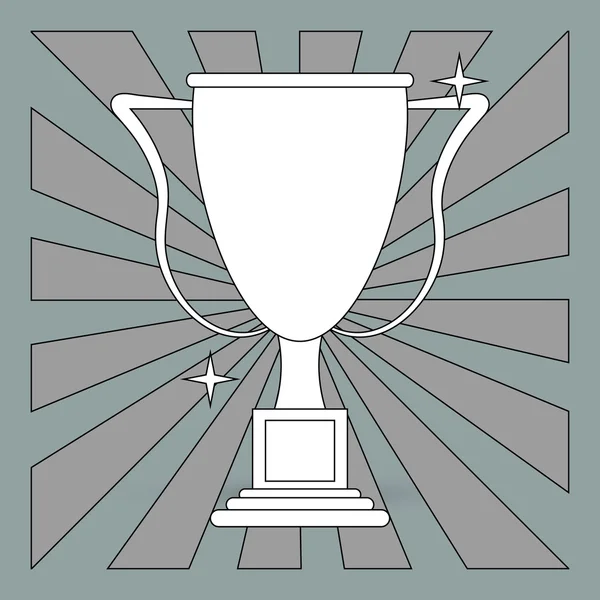 Desenho do ícone do vencedor, ilustração vetorial — Vetor de Stock