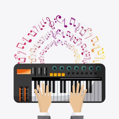 Müzik tasarım, vektör çizim