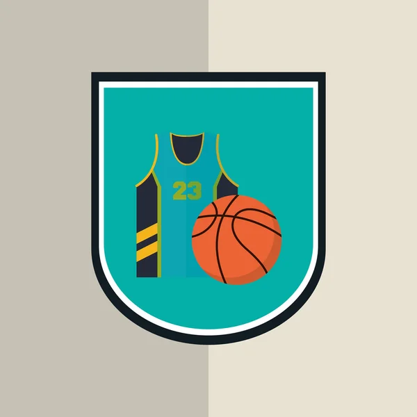 Diseño del icono del baloncesto, ilustración vectorial — Archivo Imágenes Vectoriales