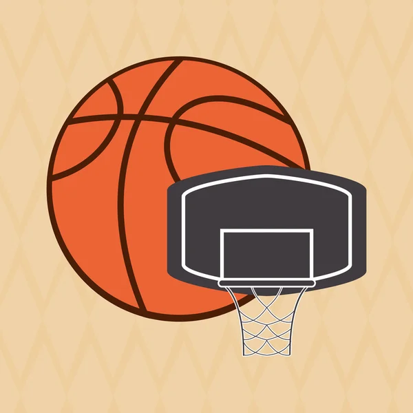 バスケット ボールのアイコン デザイン、ベクトル イラスト — ストックベクタ