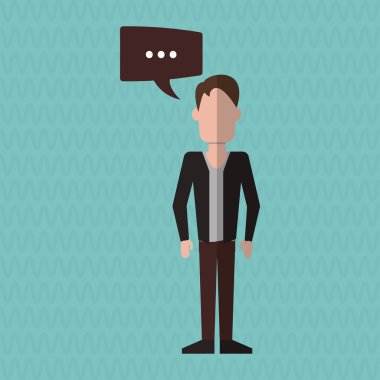 Adam simgesi tasarım, vektör çizim