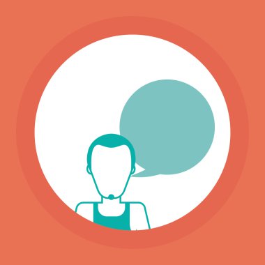 Adam simgesi tasarım, vektör çizim