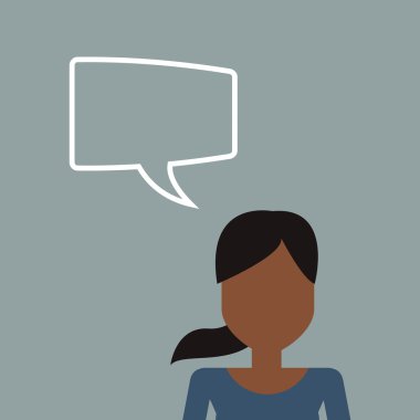 Kadın simgesi tasarım, vektör çizim