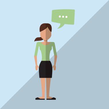 Kadın simgesi tasarım, vektör çizim