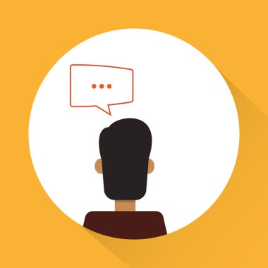 Adam simgesi tasarım, vektör çizim