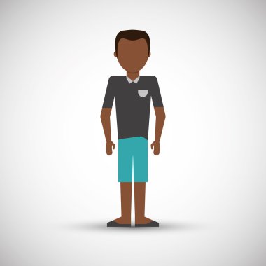 Adam simgesi tasarım, vektör çizim