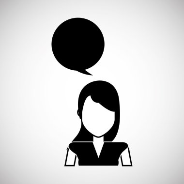 İnsanlar iletişim tasarımı, vektör çizim