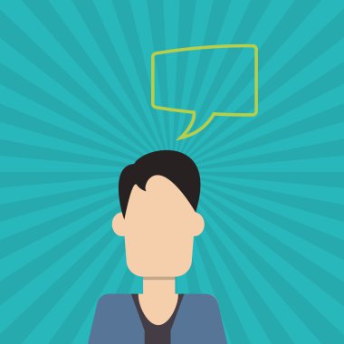 Adam simgesi tasarım, vektör çizim