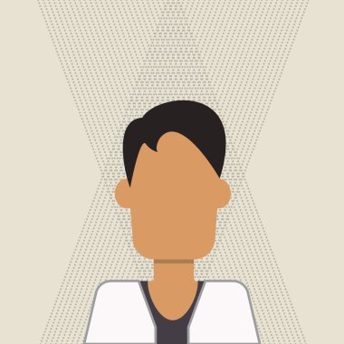 Adam simgesi tasarım, vektör çizim