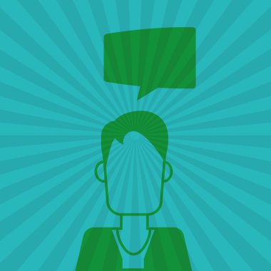 Adam simgesi tasarım, vektör çizim