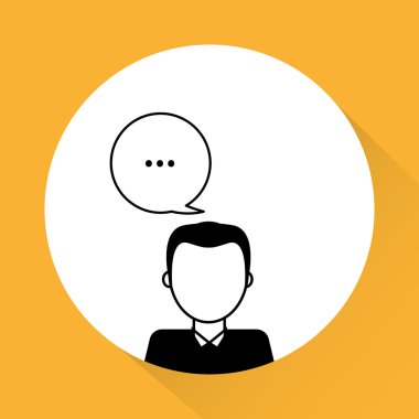 Adam simgesi tasarım, vektör çizim