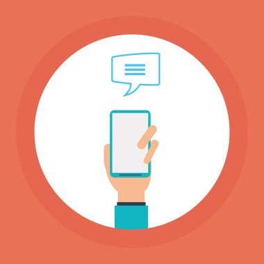 Akıllı telefon simgesi tasarım, vektör çizim