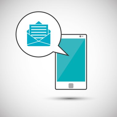 Akıllı telefon simgesi tasarım, vektör çizim