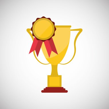 Kupa simgesi tasarım, vektör çizim