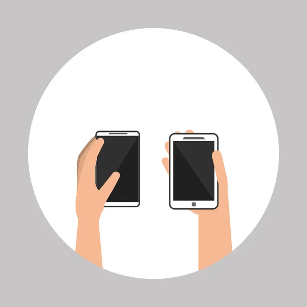 Smartphone pictogram ontwerp, vectorillustratie — Stockvector