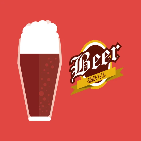 Diseño de icono de cerveza, ilustración vectorial — Archivo Imágenes Vectoriales