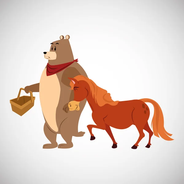 Animal cartoon design , vector illustration — Stock Vector