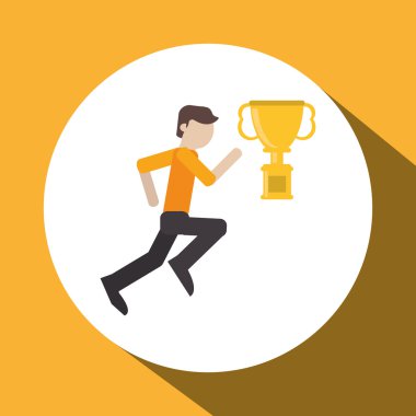 Kazanan ve ödül tasarım, vektör çizim