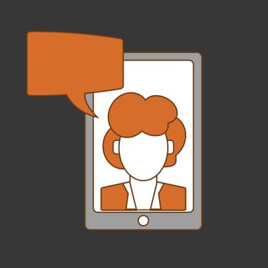 akıllı telefon simgesi tasarım, vektör çizim