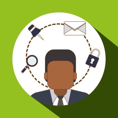 Sosyal medya simge tasarım, vektör çizim