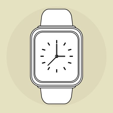 Akıllı izle tasarım, vektör çizim