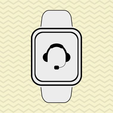 Akıllı izle tasarım, vektör çizim