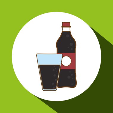 soda simgesi tasarım, vektör çizim