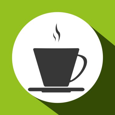 Kahve kupa tasarım, vektör çizim