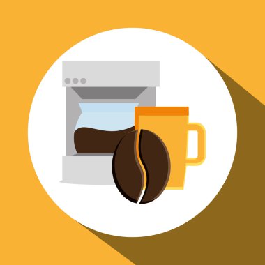 Coffee shop tasarım, vektör çizim