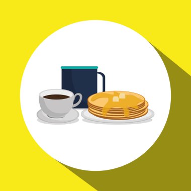 Kahvaltı tasarım, vektör çizim