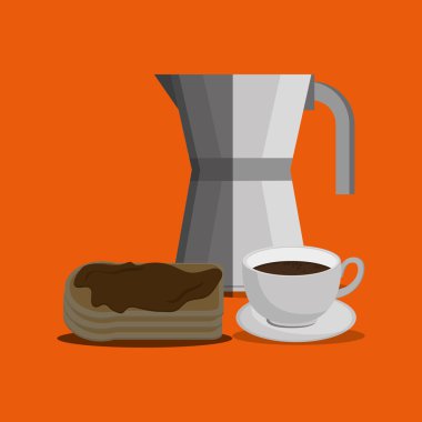 Kahvaltı tasarım, vektör çizim