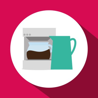 Coffee shop tasarım, vektör çizim